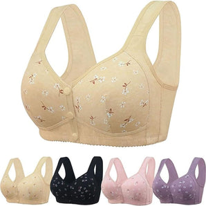 Daisy Front Closure Cotton Bra
