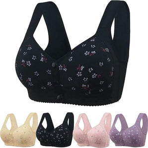 Daisy Front Closure Cotton Bra