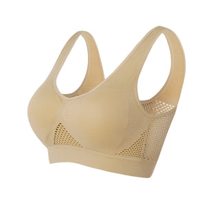 Hollow Mesh Fitness Bra