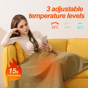 Portable Heating Blanket Shawl Wrap